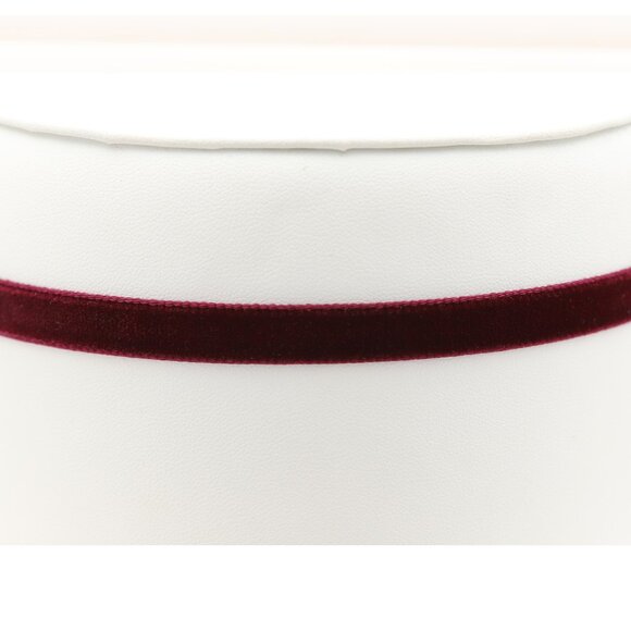 Maroon Velvet Choker Maroon Swiss velvet Adjustable Necklace red Chokers (#52) - Picture 12 of 12
